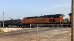 BNSF 7572 trails on an eastbound manifest